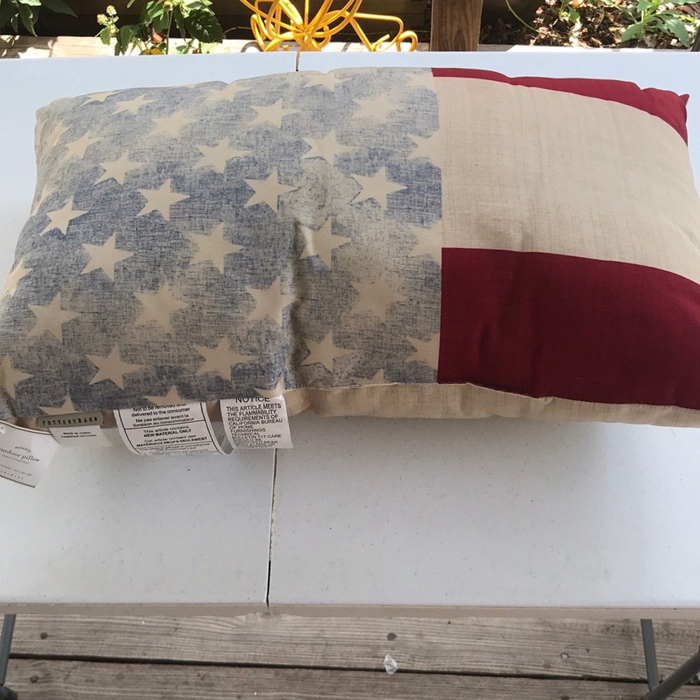 Pottery barn flag 🇺🇸 outdoor pillow
